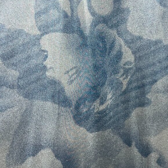 Vintage KMart Acetate & Nylon Semi Sheer Men's Shirt -Women's Faces -Clubbing  S - Picture 6 of 9